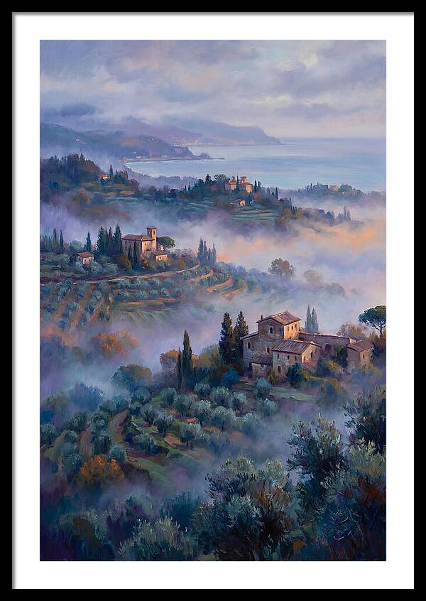 Morning Mist Over Mediterranean Hills