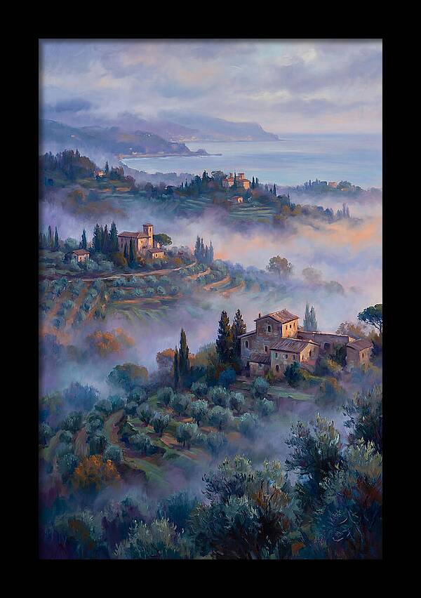 Morning Mist Over Mediterranean Hills
