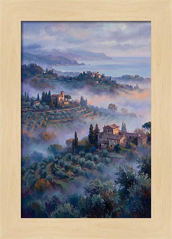 Morning Mist Over Mediterranean Hills