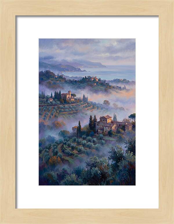 Morning Mist Over Mediterranean Hills