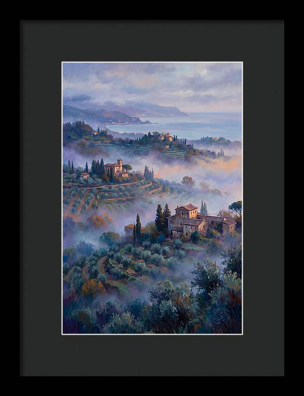 Morning Mist Over Mediterranean Hills