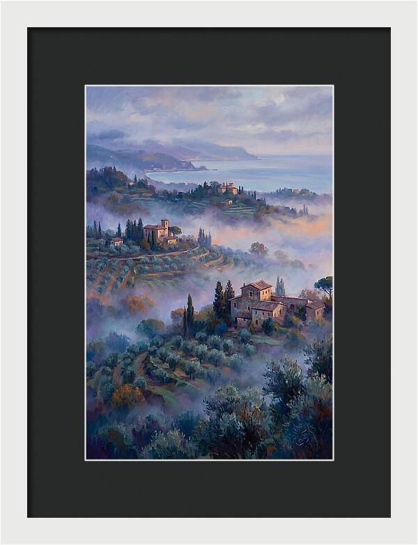 Morning Mist Over Mediterranean Hills