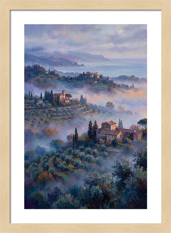 Morning Mist Over Mediterranean Hills