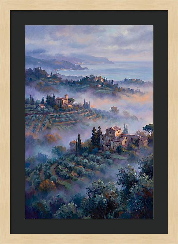 Morning Mist Over Mediterranean Hills