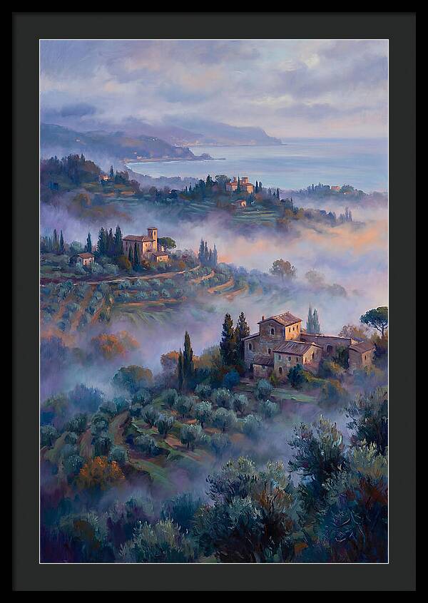 Morning Mist Over Mediterranean Hills