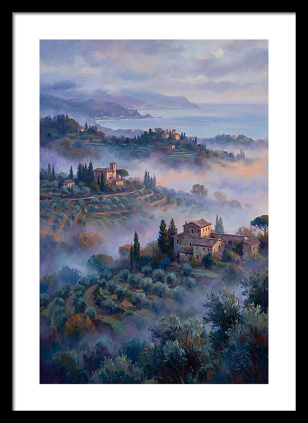 Morning Mist Over Mediterranean Hills