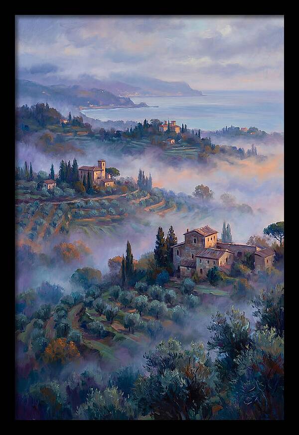 Morning Mist Over Mediterranean Hills