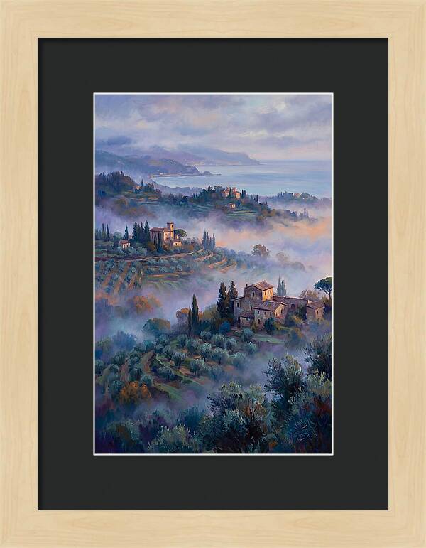 Morning Mist Over Mediterranean Hills