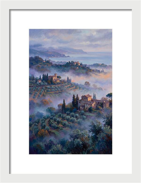 Morning Mist Over Mediterranean Hills