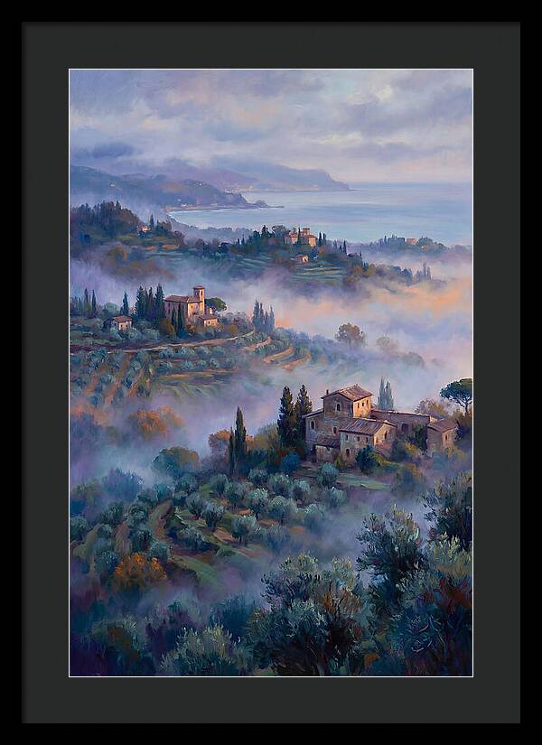 Morning Mist Over Mediterranean Hills