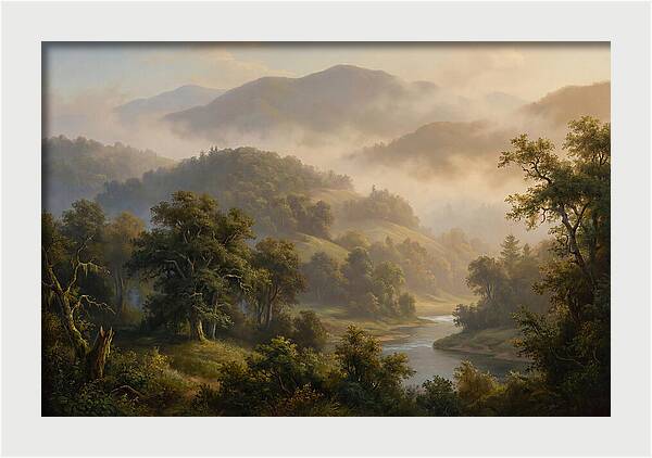 Morning Mist Over Mountains