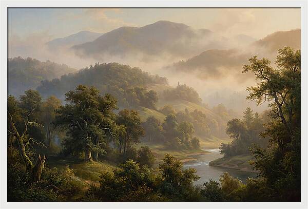 Morning Mist Over Mountains