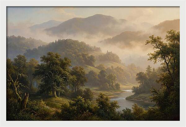 Morning Mist Over Mountains