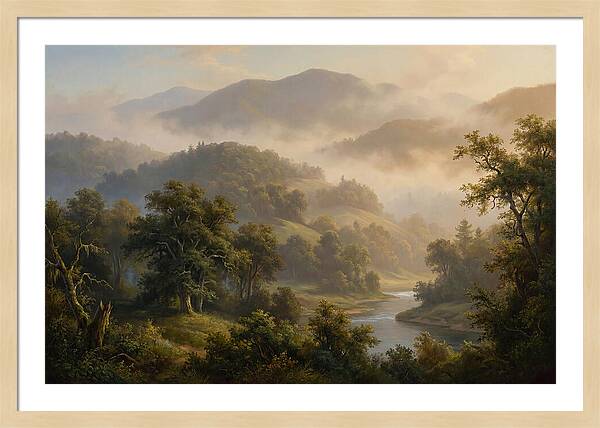 Morning Mist Over Mountains