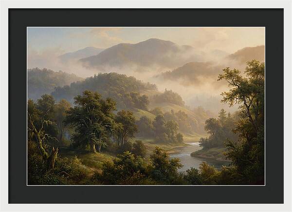 Morning Mist Over Mountains