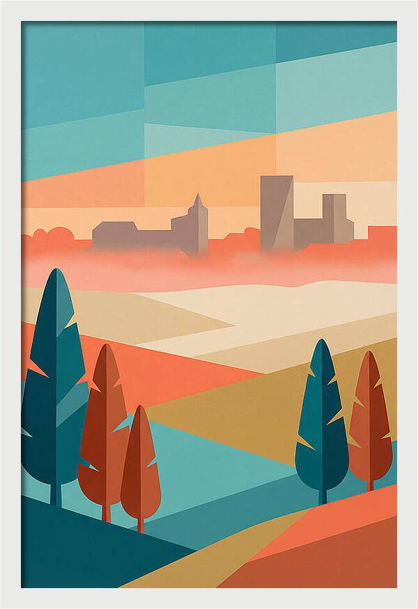 Morning Mist Over The City