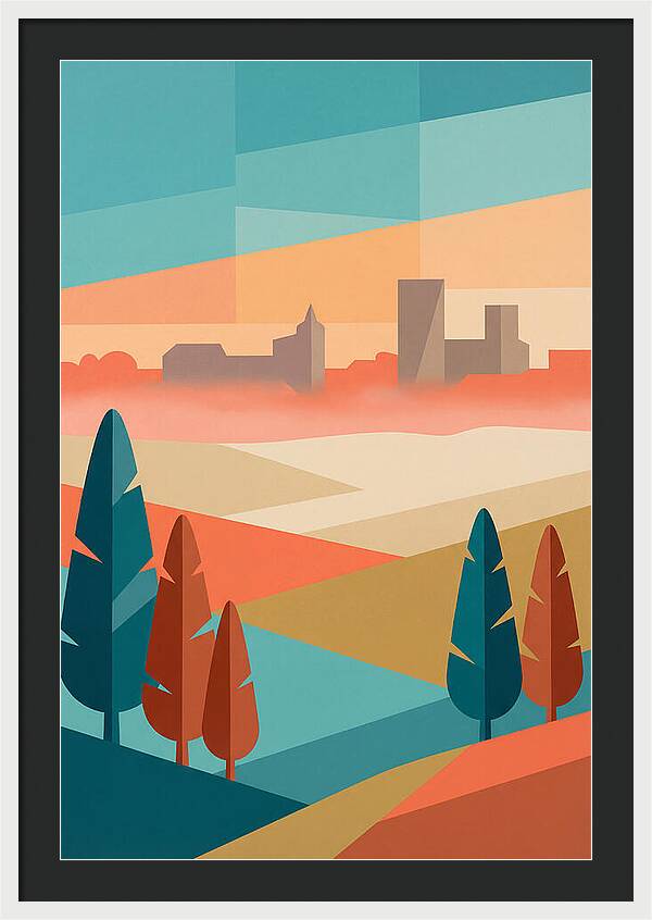 Morning Mist Over The City