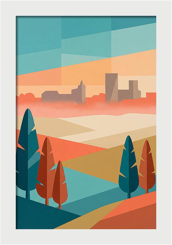 Morning Mist Over The City
