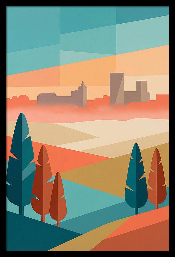 Morning Mist Over The City