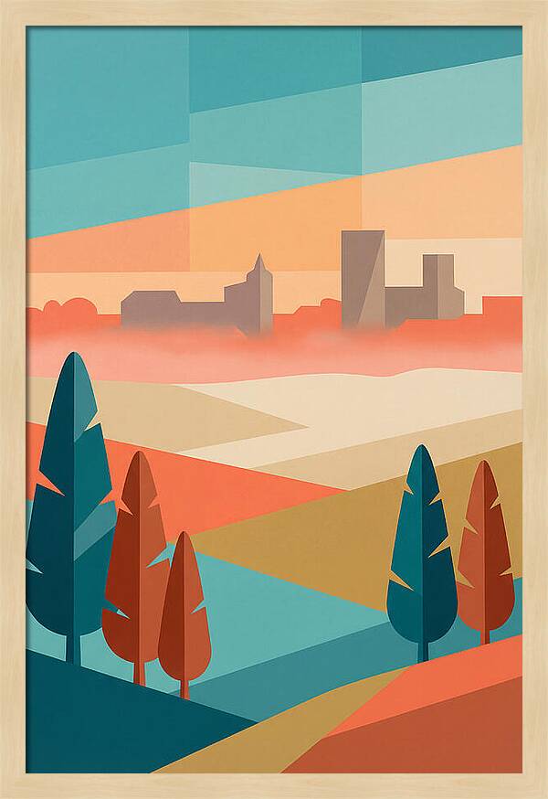 Morning Mist Over The City