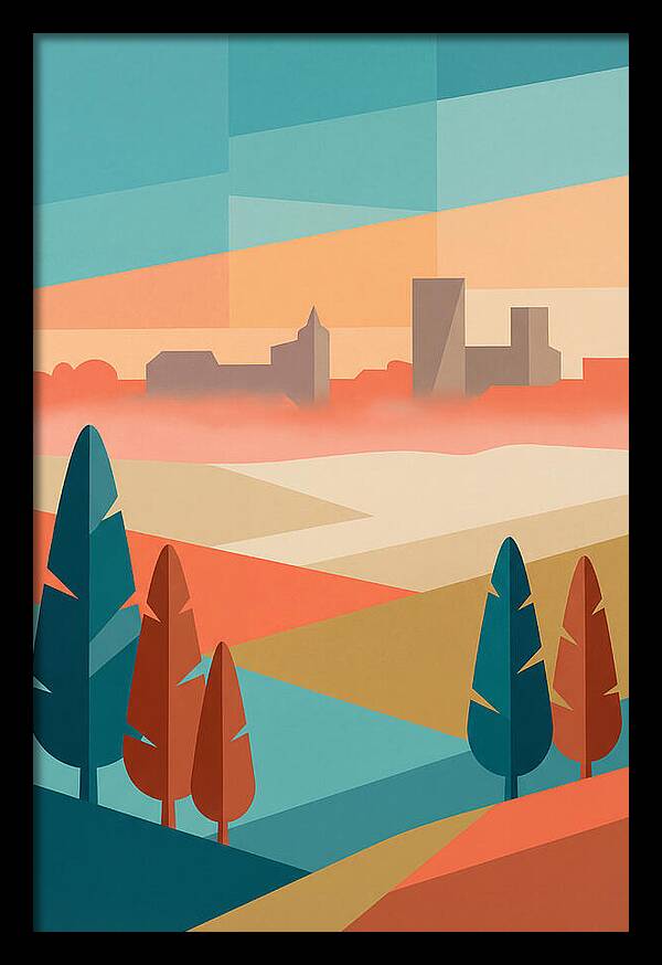 Morning Mist Over The City