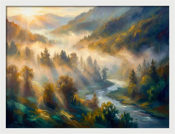 Morning Mist Over Valley