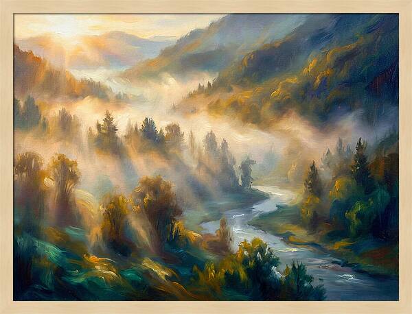 Morning Mist Over Valley