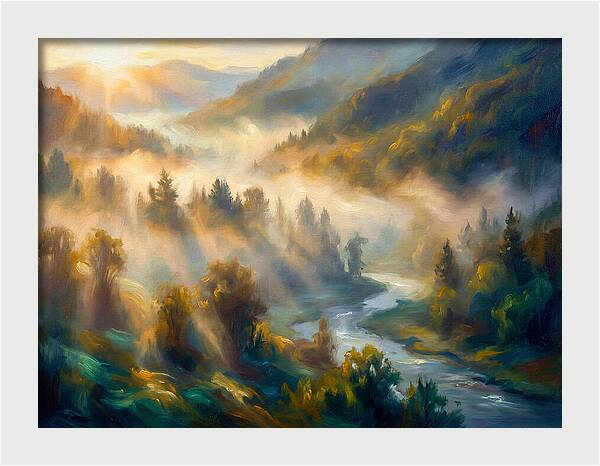 Morning Mist Over Valley