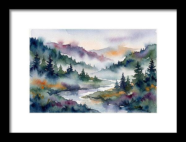 Morning Mist Over Waterway