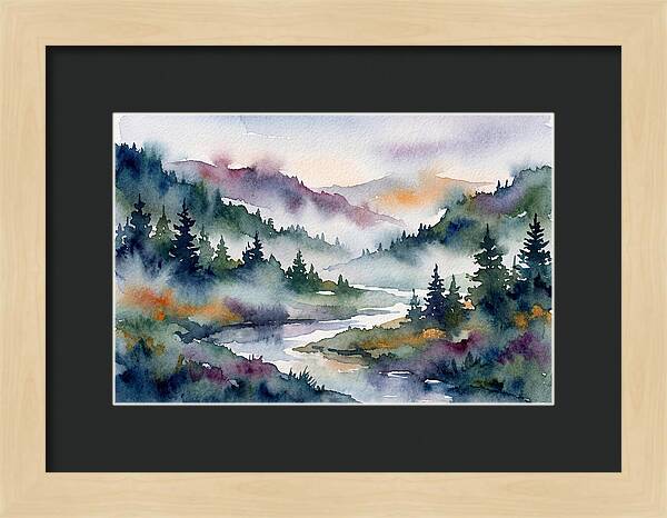 Morning Mist Over Waterway