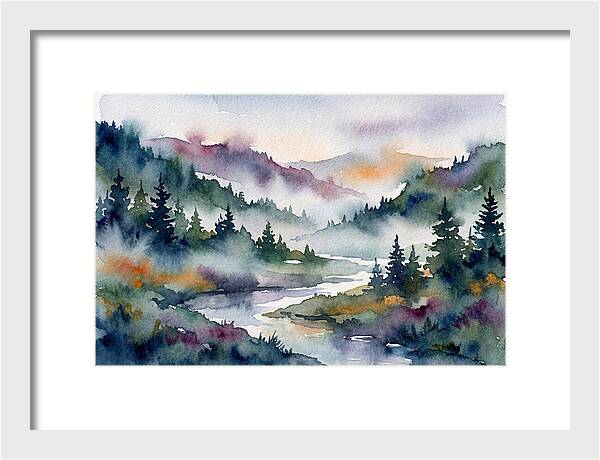 Morning Mist Over Waterway