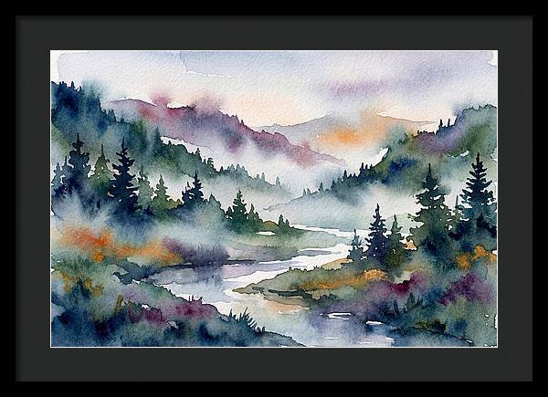 Morning Mist Over Waterway