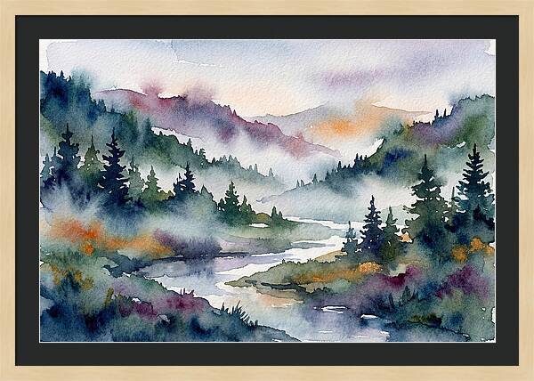 Morning Mist Over Waterway