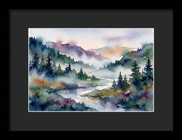 Morning Mist Over Waterway