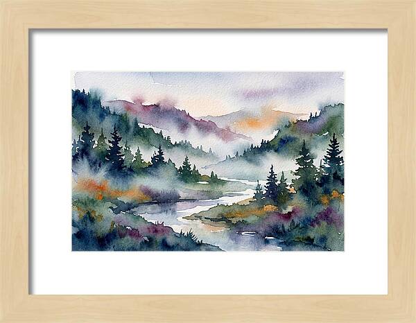 Morning Mist Over Waterway