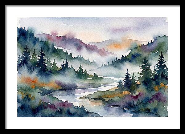 Morning Mist Over Waterway