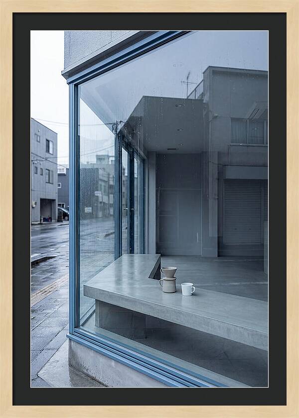 Morning Serenity Through Glass