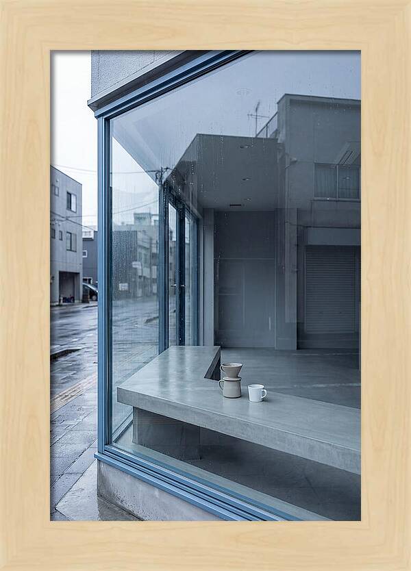 Morning Serenity Through Glass