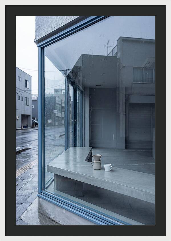 Morning Serenity Through Glass