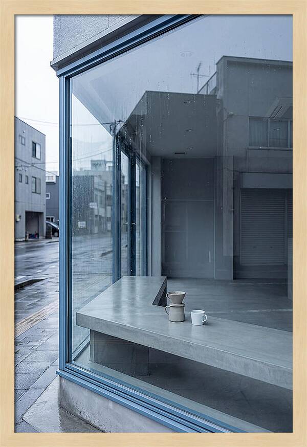 Morning Serenity Through Glass