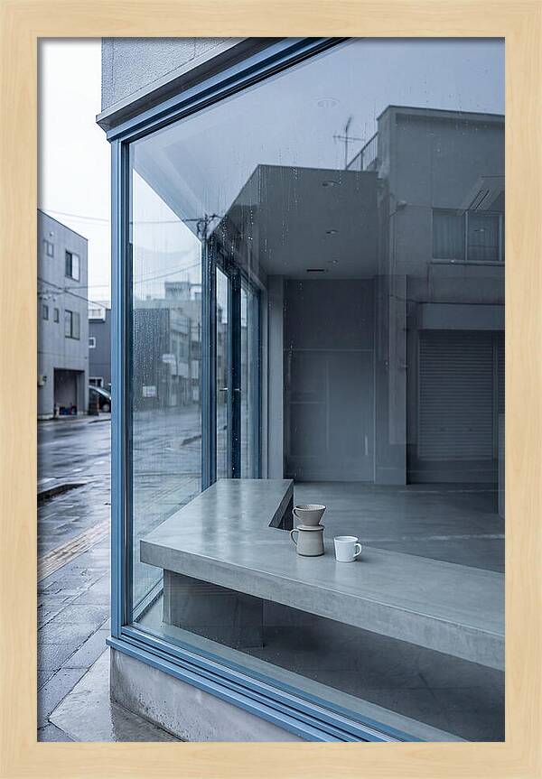 Morning Serenity Through Glass