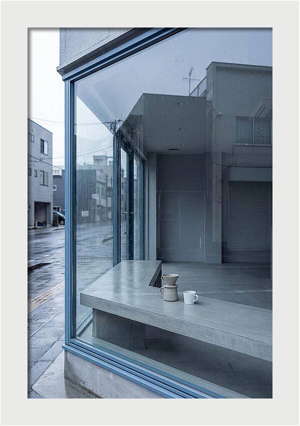 Morning Serenity Through Glass