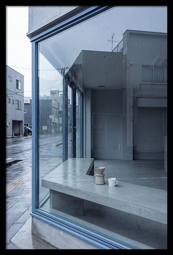 Morning Serenity Through Glass