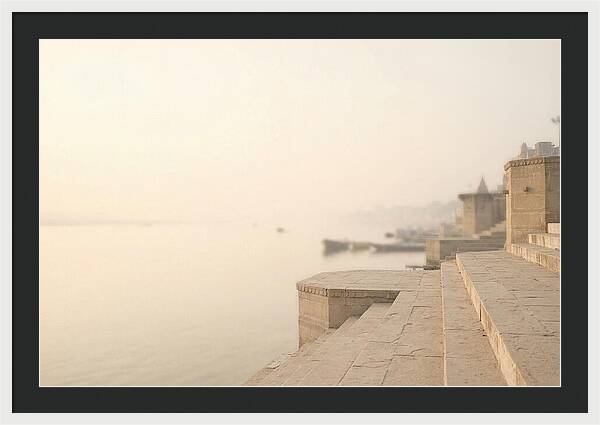 Morning Tranquility Along Varanasi Ghats