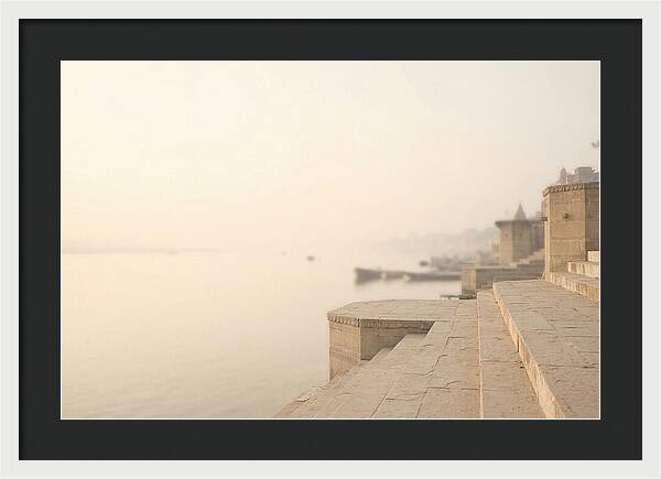 Morning Tranquility Along Varanasi Ghats