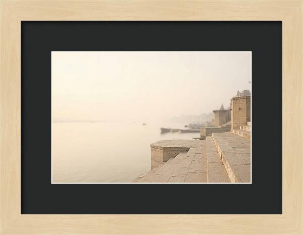 Morning Tranquility Along Varanasi Ghats