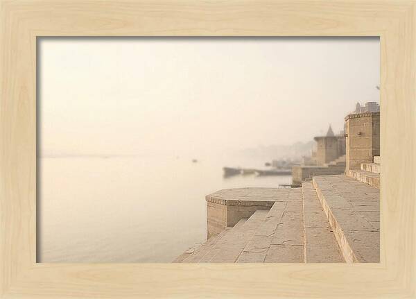 Morning Tranquility Along Varanasi Ghats