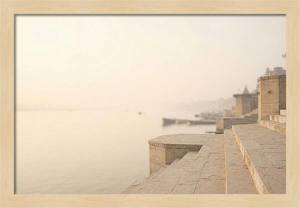 Morning Tranquility Along Varanasi Ghats