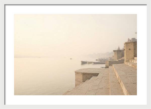 Morning Tranquility Along Varanasi Ghats