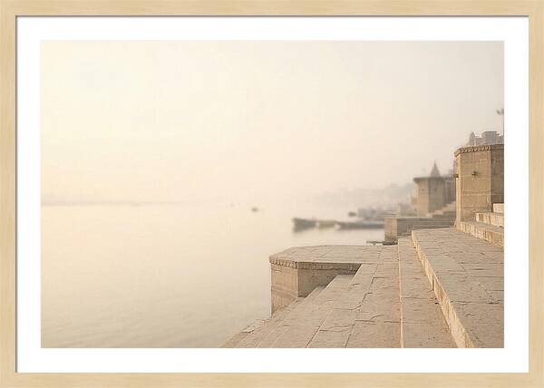 Morning Tranquility Along Varanasi Ghats